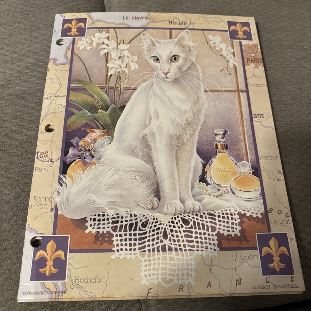 Vintage Mead Sophisticats Folder Vivian Boswell Satin‎ Angora BushCreek Creative